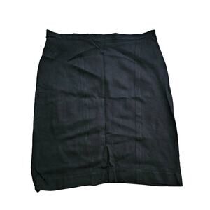 Ann Taylor Black Below the Knee Skirt Size 12 Zipper in back